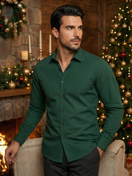 Koszula męska zielona OZONEE O/V66Z