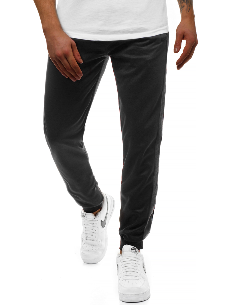 Штани спортивні чоловічі Чорно-Графiтовi OZONEE JS/JZ11003