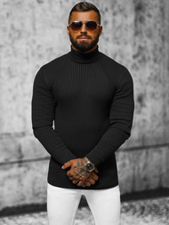 Sweter męski golf czarny OZONEE L/2533Z