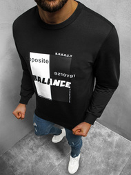 Bluza męska crewneck czarna OZONEE B/21402023Z