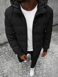 Kurtka zimowa męska dwustronna czarna OZONEE JS/M761/392