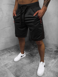 Spodenki dresowe męskie czarne OZONEE JS/68K10267