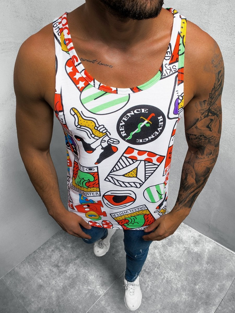 Майка чоловіча Кольорова OZONEE O/BL127Z