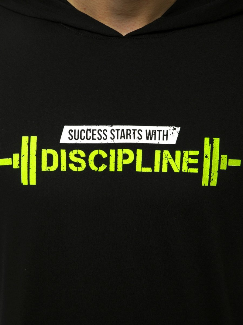 Майка чоловіча чорний жовтий OZONEE MACH/M1211