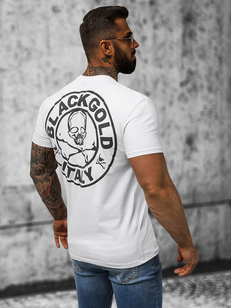 Футболка чоловіча Бiлий OZONEE NB/MT3043