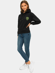 Bluza z kapturem damska czarna OZONEE JS/B26013