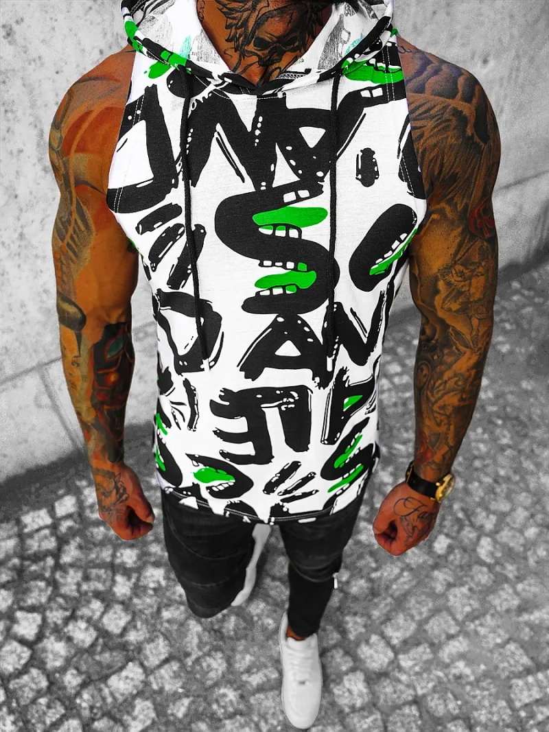 Майка Чоловіча Бiло-Чорна OZONEE O/BL300