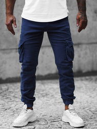 Штани чоловічі джоггери tемно-cинi OZONEE NB/MP0105BS