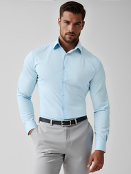 Koszula męska jasno-niebieska OZONEE O/V59Z