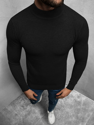 Sweter męski półgolf czarny OZONEE TMK/YY05/1Z