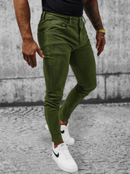 Spodnie męskie chino zielone OZONEE NB/MP0160MV