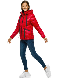 Куртка жіноча Червона OZONEE JS/M23066/1