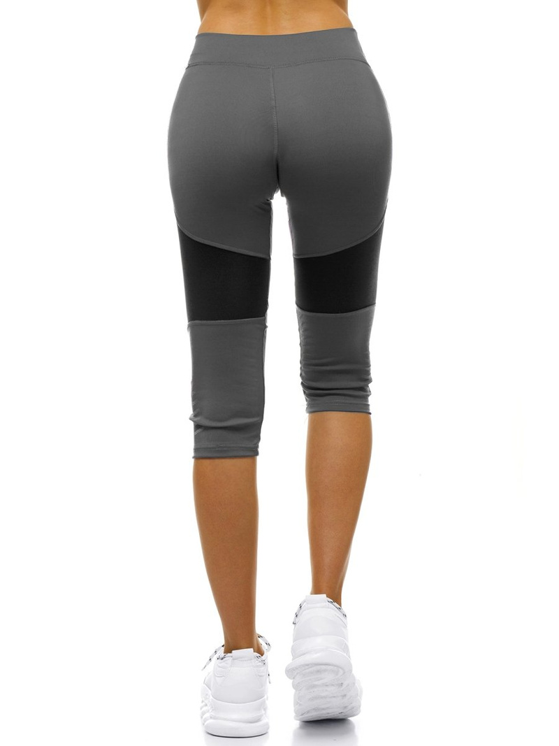 Legginsy damskie krótkie grafitowe OZONEE X/1254