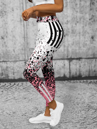 Legginsy damskie jasnoróżowe OZONEE O/20434/BZ