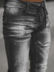 Spodnie jeansowe męskie szare OZONEE NB/MP0005GZ