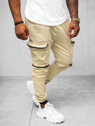 Штани чоловічі джоггери Бежевi OZONEE O/475