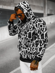 Толстовка Чоловіча Чорно-Бiла OZONEE JS/8B1139/1