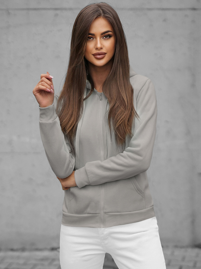 Жіноча Толстовка Сiра/2 OZONEE JS/W03/106Z