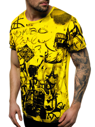 Футболка чоловіча Жовта OZONEE JS/KS1987