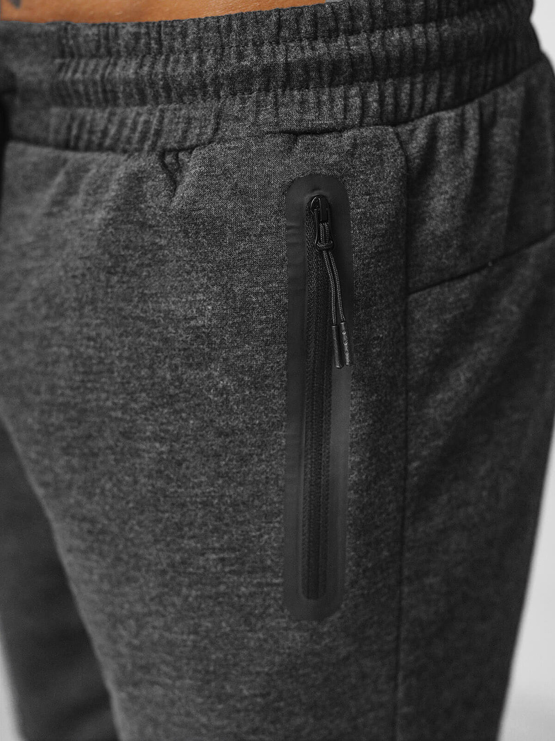 Spodenki dresowe męskie grafitowe OZONEE JS/17K533/5