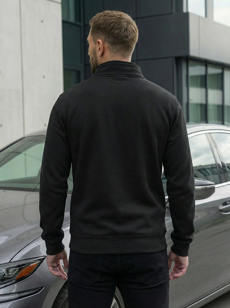 Bluza męska rozpinana czarna OZONEE JS/2002Z