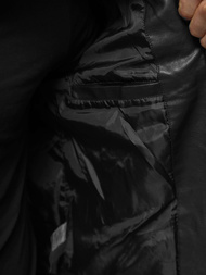 Kurtka skórzana męska czarna OZONEE JS/11Z8018