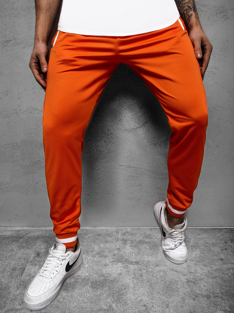 Spodnie dresowe męskie pomarańczowe OZONEE A/2134Z