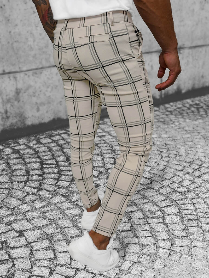 Чоловічі штани чинос Бежевi OZONEE O/P4028