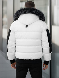 Kurtka zimowa męska pikowana biała OZONEE O/M798Z