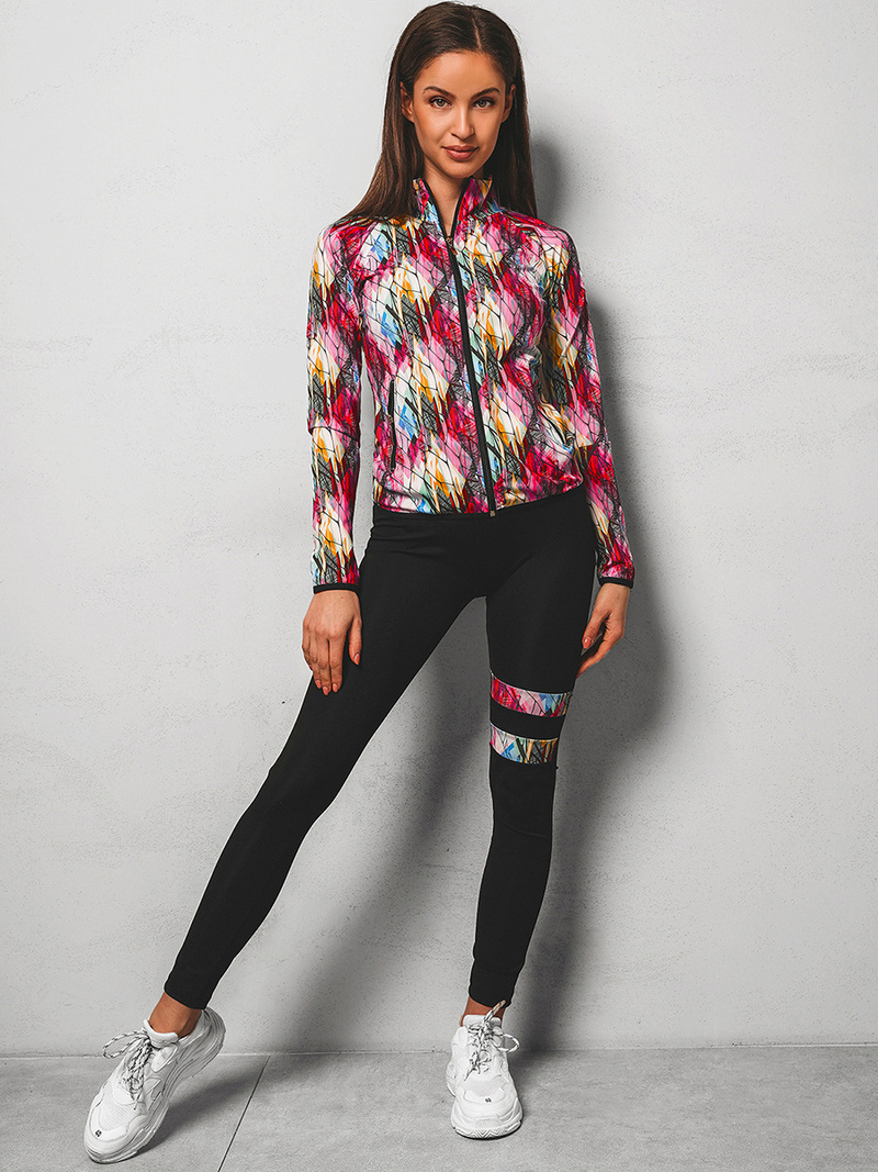 Жіночий спортивний костюм з трьох частин Кольоровий OZONEE O/MS010Z