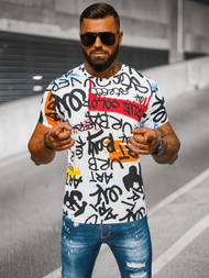 T-shirt męski z nadrukiem kolorowy OZONEE O/BL65Z
