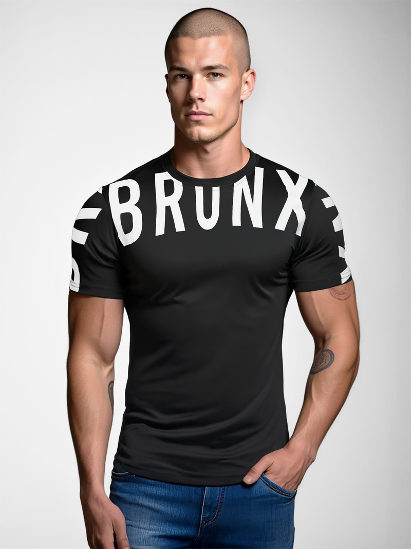 Футболка Чоловіча Чорна OZONEE O/8T1265/3Z