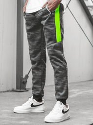 Spodnie dresowe męskie czarne OZONEE JS/K60011