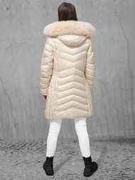 Куртка жіноча екрю OZONEE JS/5M3162/254