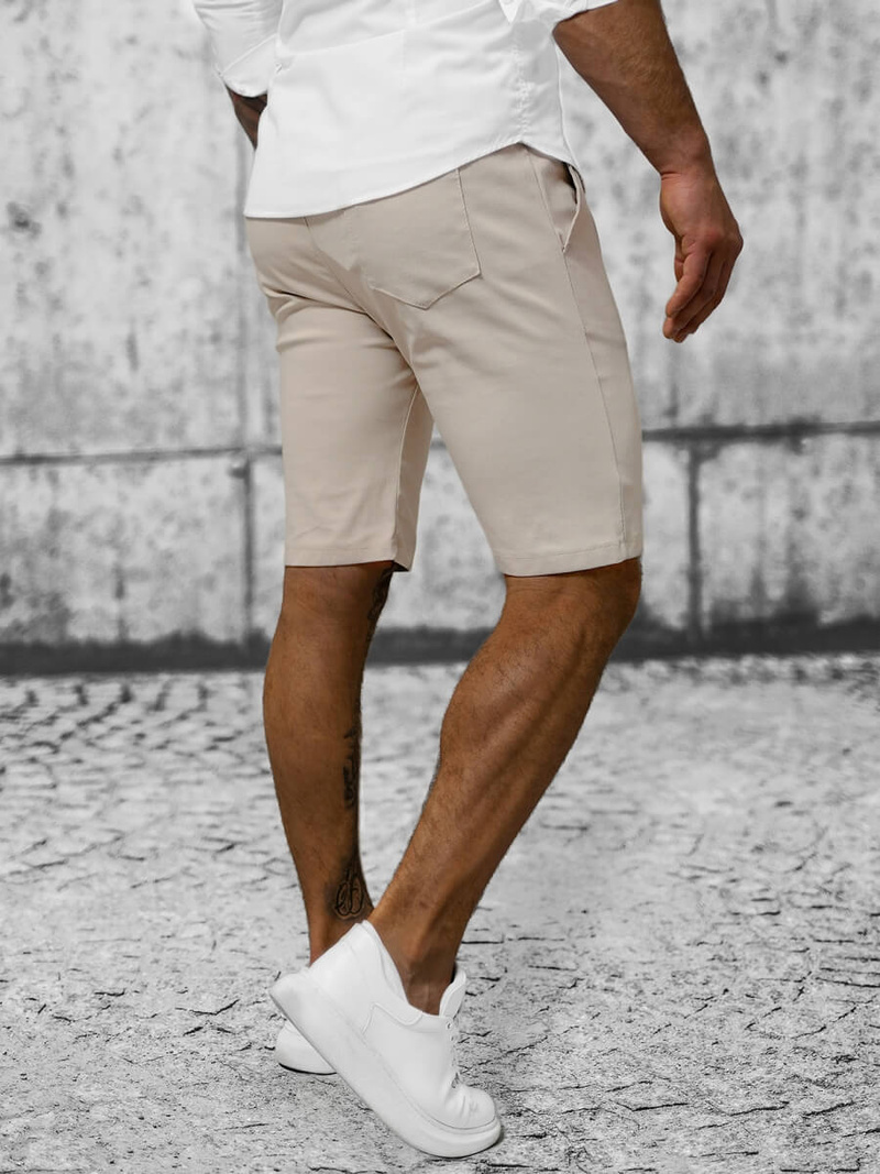 Spodenki męskie chino beżowe OZONEE O/P4052