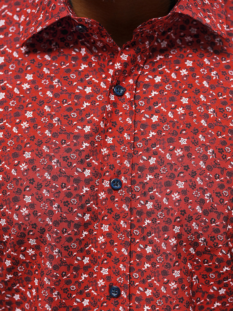 Koszula męska czerwona OZONEE O/3722Z