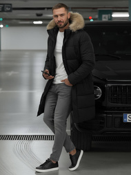 Куртка зимова чоловіча чорна OZONEE JS/25M9803/392