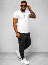 Spodnie męskie joggery czarne OZONEE O/G3006Z