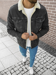 Куртка чоловіча джинсова Темно-Графiтова OZONEE BN/7317