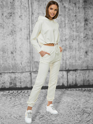 Komplet dresowy dwuczęściowy ecru OZONEE O/12108