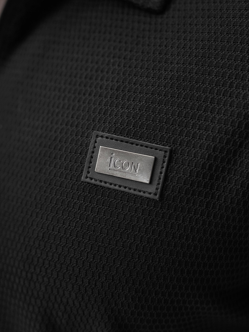 Футболка Поло Чоловіча Чорна OZONEE O/YN2/593