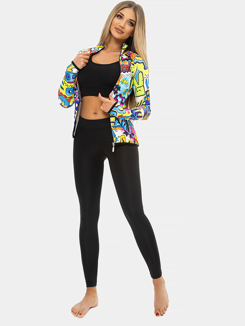 Komplet sportowy damski dwuczęściowy kolorowy OZONEE O/20346Z