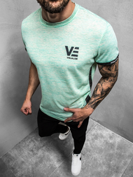 T-Shirt męski miętowy OZONEE JS/SS11123Z
