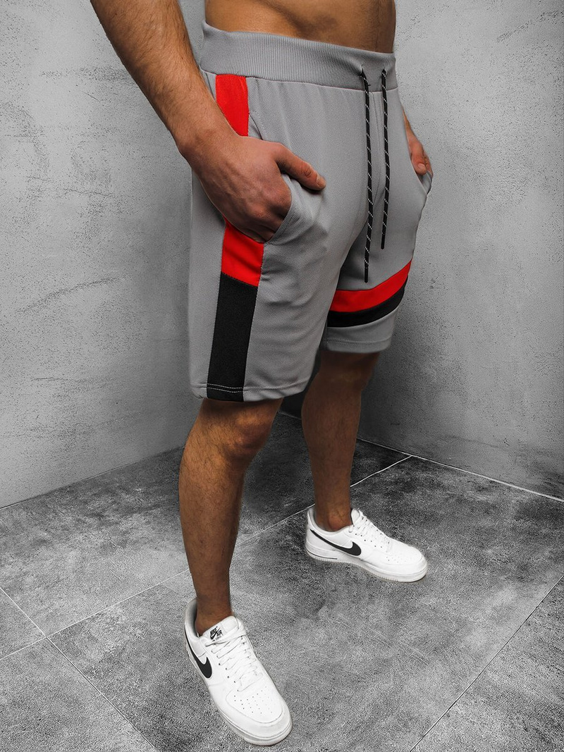 Spodenki dresowe męskie szare OZONEE JS/KS2603