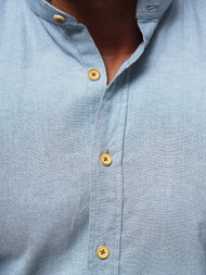 Класична сорочка чоловіча Яскраво-cиня OZONEE O/V89