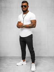 Spodnie męskie chino joggery czarne OZONEE O/399