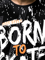 Футболка чоловіча Чорна OZONEE JS/KS1989