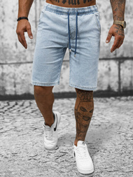 Spodenki męskie jeansowe jasno-niebieskie OZONEE NB/MP0273BC