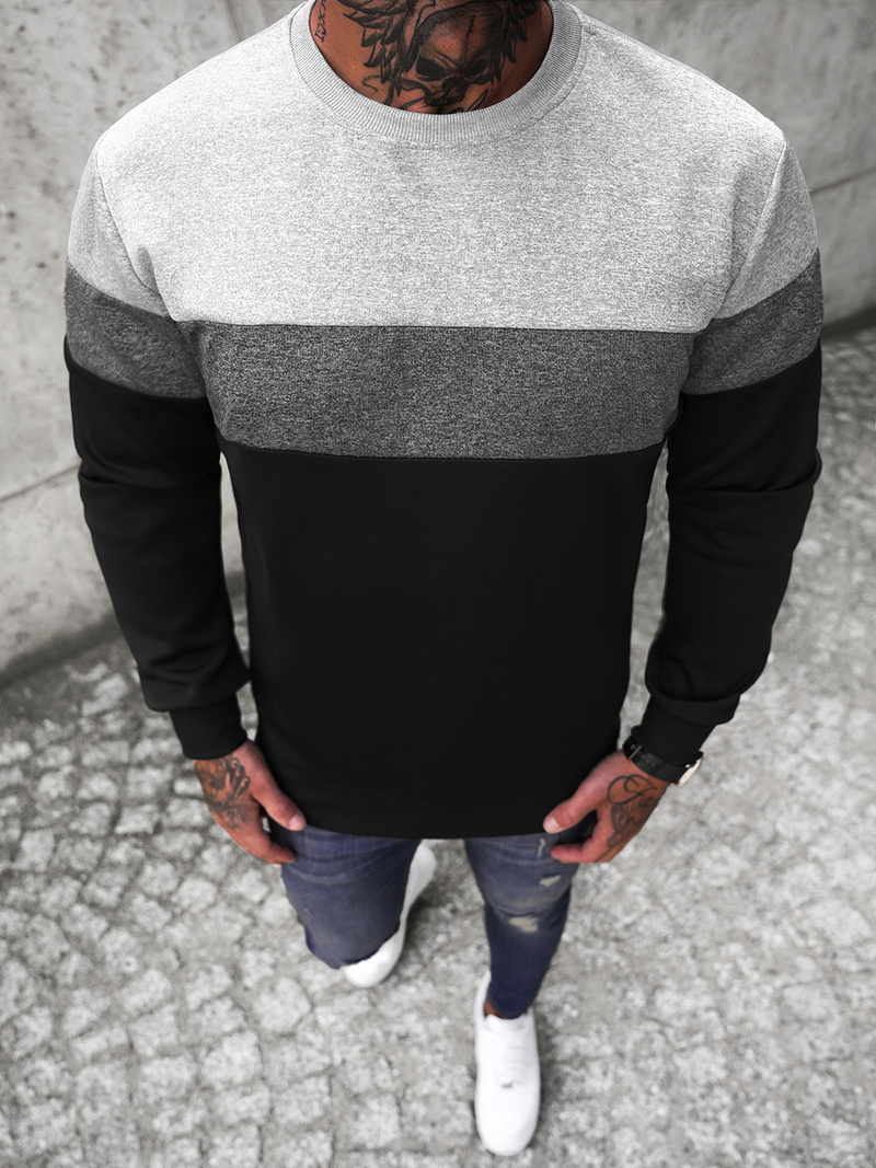 Bluza męska czarna OZONEE JS/Y20010