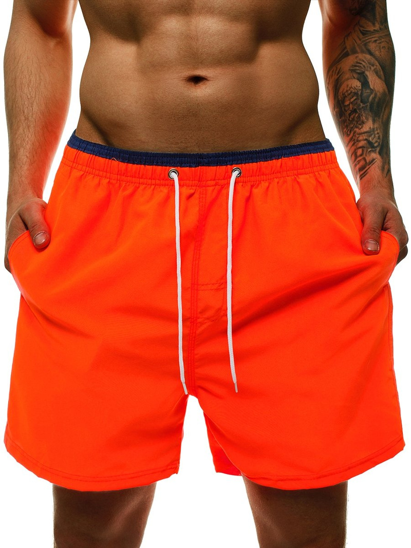 Spodenki kąpielowe męskie pomarańczowe OZONEE ST007-1